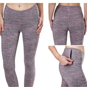 Tuff Athletics Gray Leggings High-Rise Performance Fit